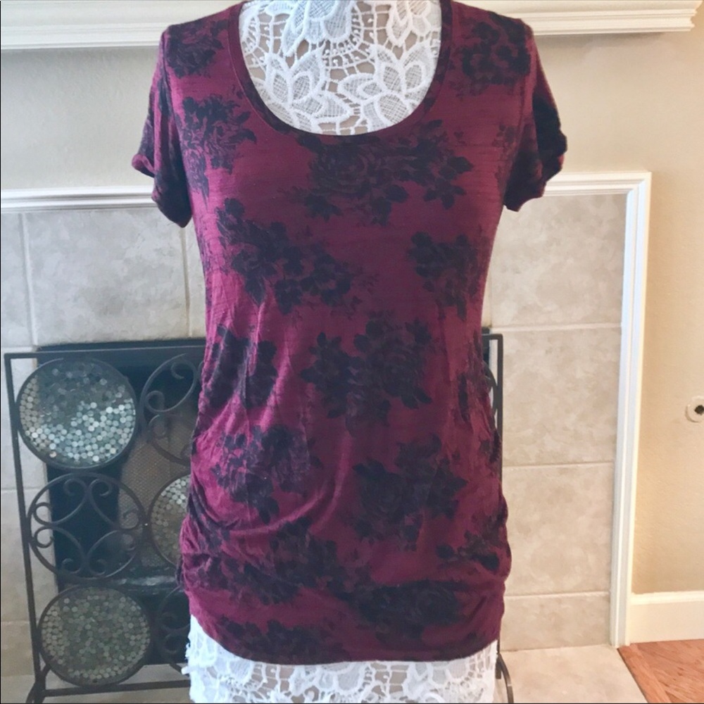 Motherhood Maternity Cinched Waist Comfy Top